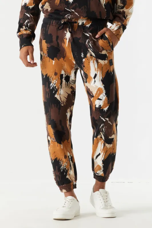 Paint Stroke Print Jogger sold by Charlotte Russe