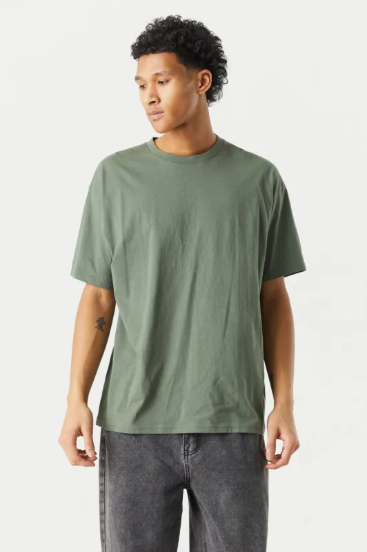 Basic Crew Relaxed T-Shirt sold by Charlotte Russe