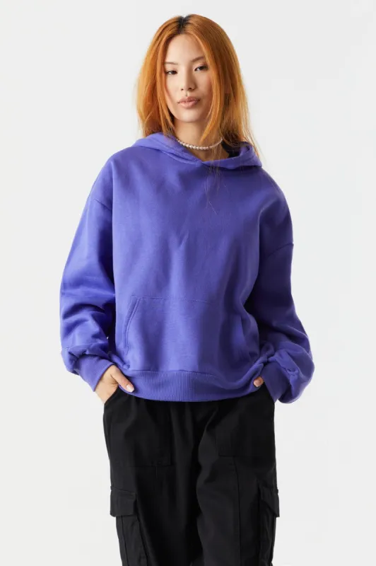 Oversized Fleece Hoodie sold by Charlotte Russe