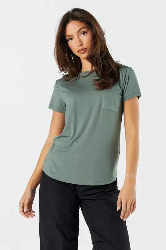 Relaxed Crew T-Shirt sold by Charlotte Russe