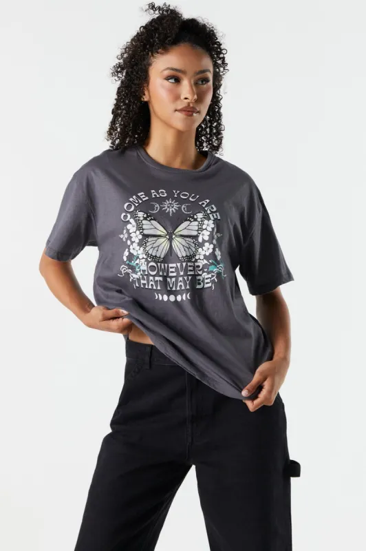 Come As You Are Graphic T-Shirt sold by Charlotte Russe