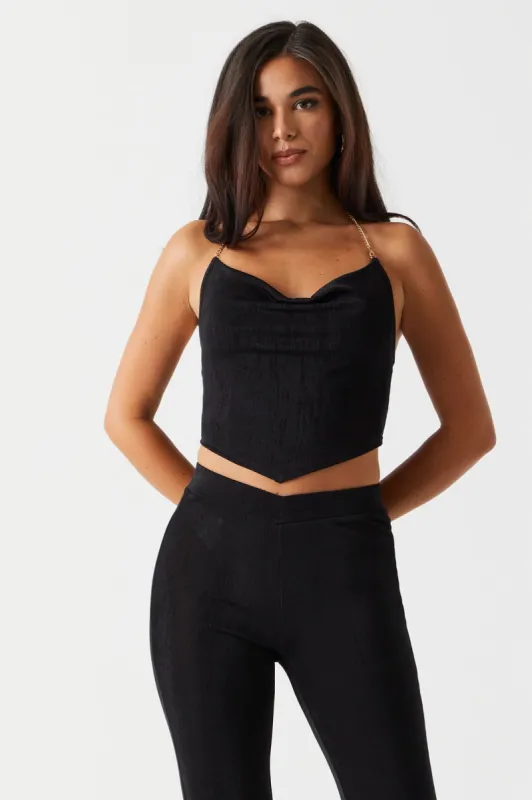 Slinky Chain Halter Neck Top sold by Charlotte Russe