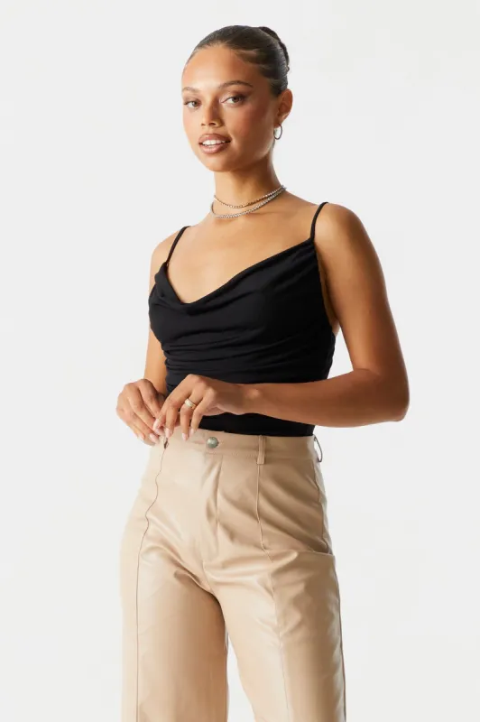 Cowl Neck Bodysuit sold by Charlotte Russe