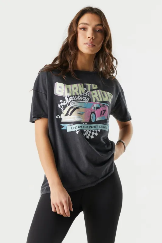 Born to Ride Graphic T-Shirt sold by Charlotte Russe