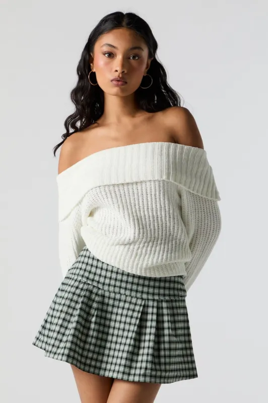 Plaid Pleated Skirt sold by Charlotte Russe