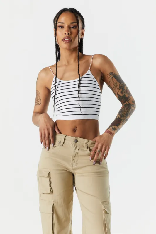 Striped Seamless Bungee Tank sold by Charlotte Russe