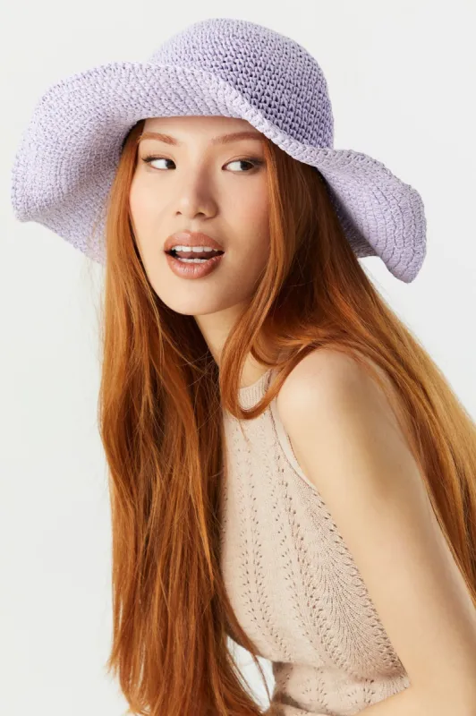 Panama Crochet Straw Hat sold by Charlotte Russe