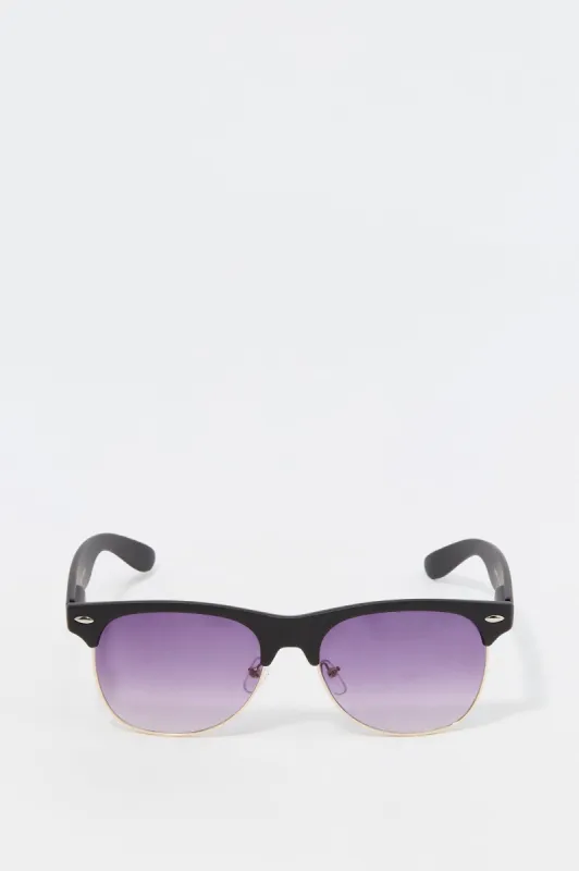 Soft Touch Clubmaster Sunglasses sold by Charlotte Russe