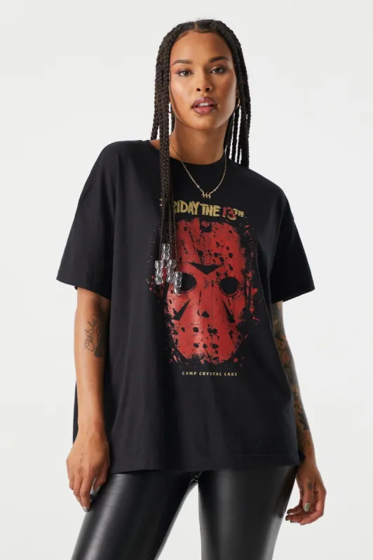 Friday The 13th Graphic Boyfriend T-Shirt sold by Charlotte Russe