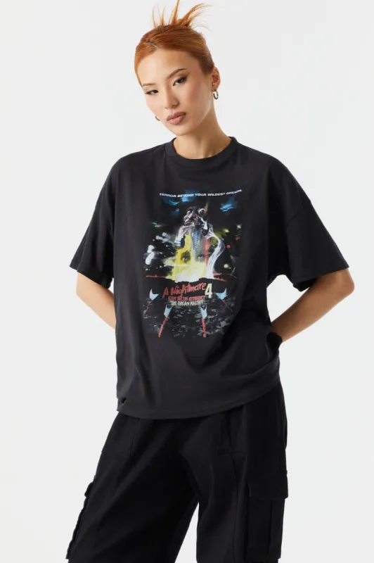 Nightmare On Elm Street Graphic Boyfriend T-Shirt made by Charlotte Russe