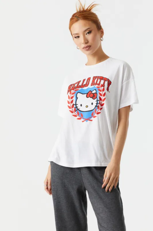 Hello Kitty Graphic Boyfriend T-Shirt sold by Charlotte Russe