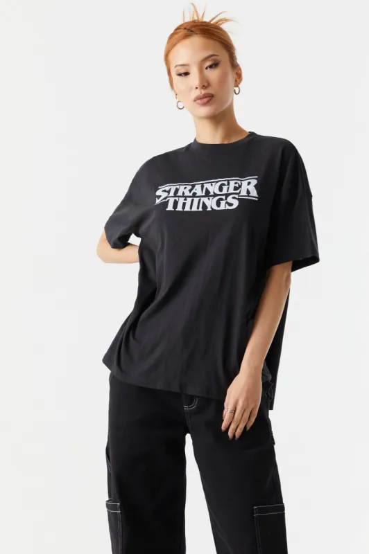 Stranger Things Graphic Boyfriend T-Shirt sold by Charlotte Russe