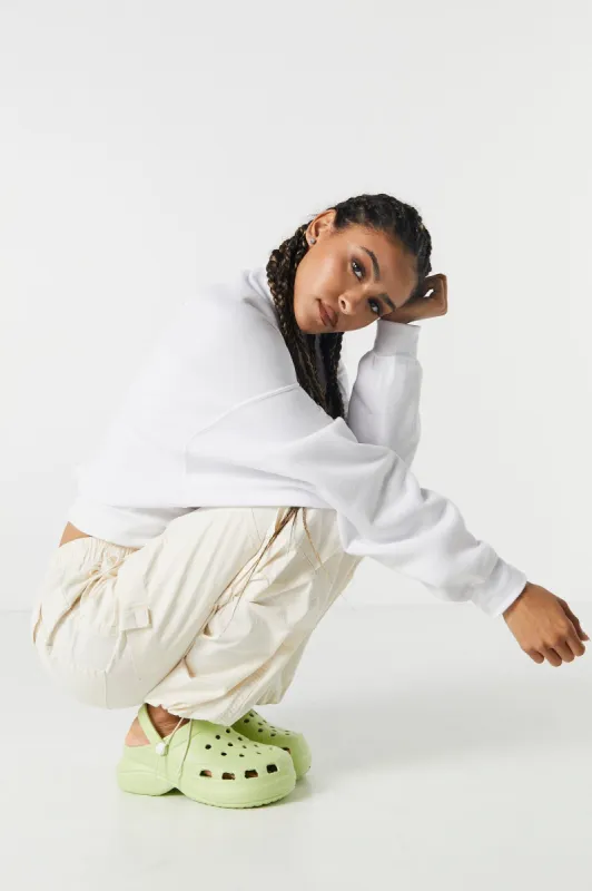 Green Platform Rubber Clog sold by Charlotte Russe