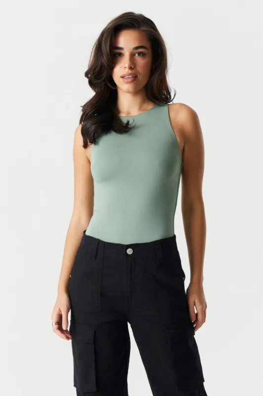 High-Neck Contour Bodysuit sold by Charlotte Russe