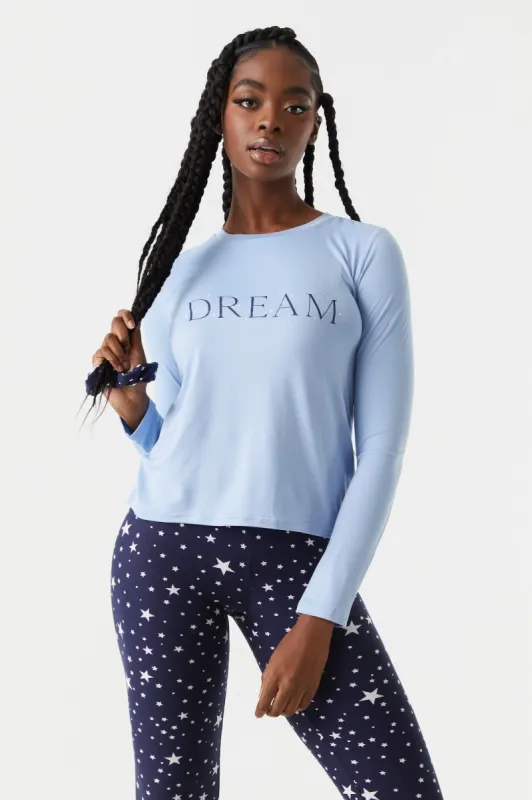 Dream Graphic 3-Piece Pajama Set sold by Charlotte Russe
