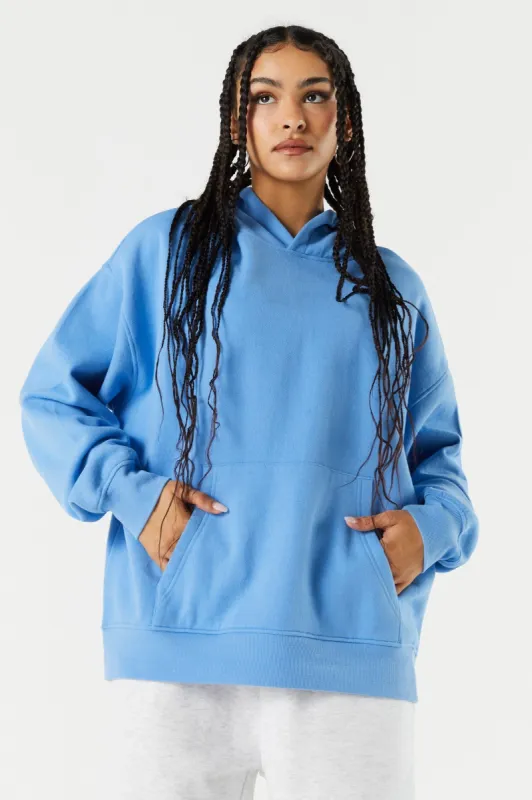 Coloured Fleece Oversized Hoodie sold by Charlotte Russe