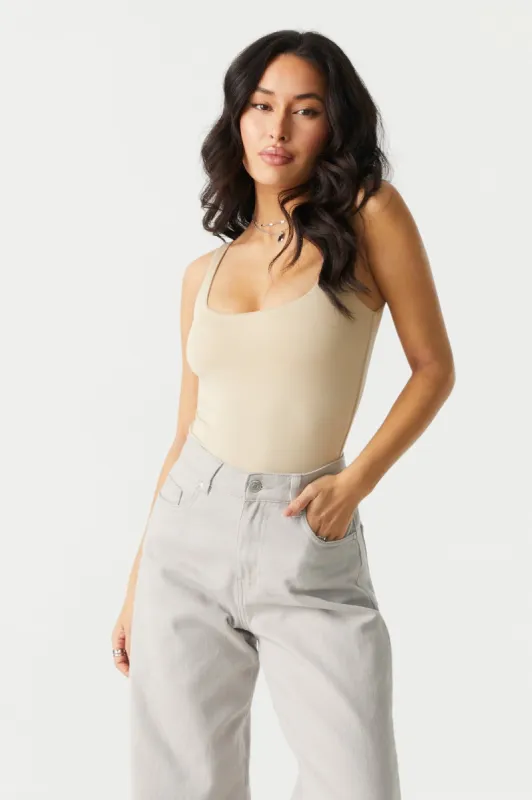 Square Neck Contour Bodysuit sold by Charlotte Russe