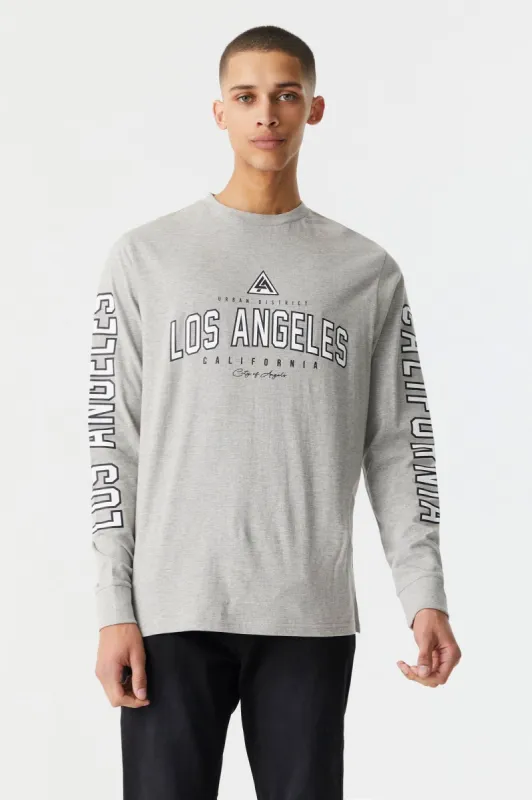 Los Angeles Graphic Crew Neck Top sold by Charlotte Russe