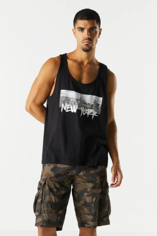 New York Skyline Graphic Tank sold by Charlotte Russe