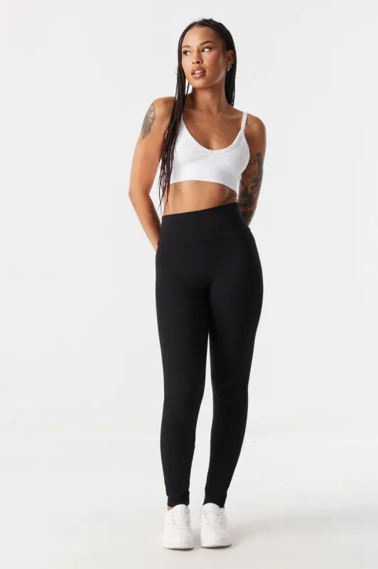 Soft High-Rise Waist Shaper Legging sold by Charlotte Russe
