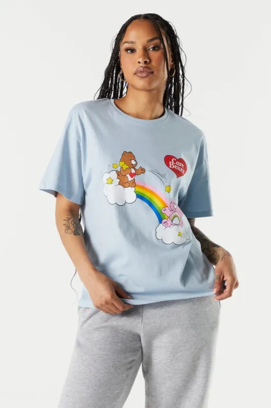 Blue Care Bears Graphic Boyfriend T-Shirt sold by Charlotte Russe