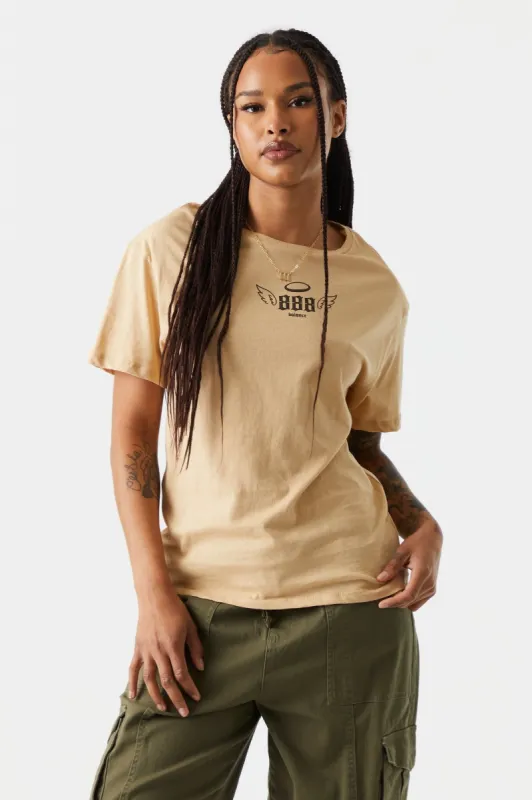888 Balance Graphic Boyfriend T-Shirt sold by Charlotte Russe