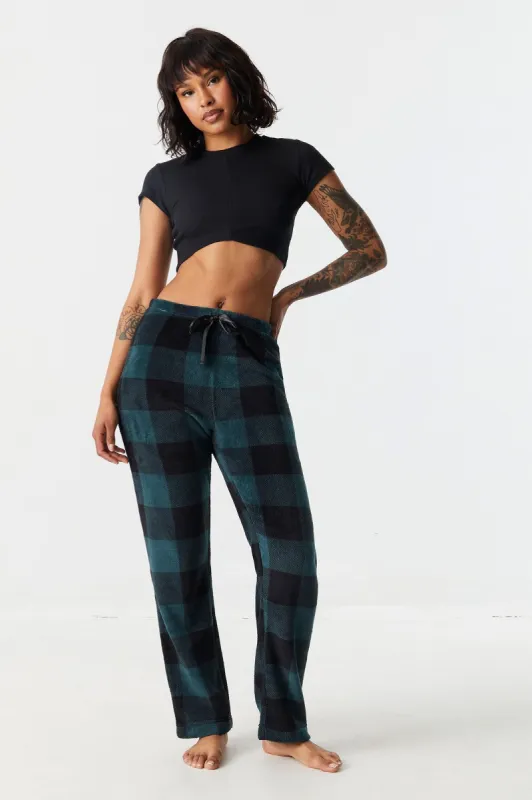 Buffalo Plaid Print Pajama Pant sold by Charlotte Russe