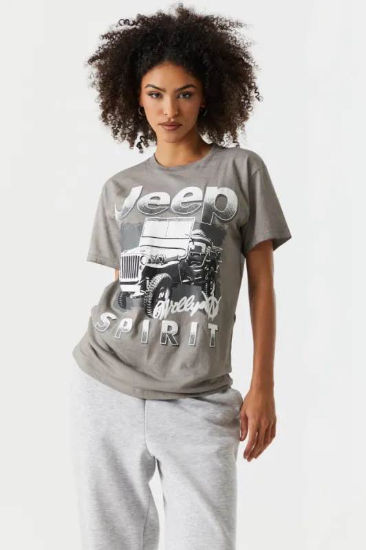 Jeep Graphic Boyfriend T-Shirt sold by Charlotte Russe