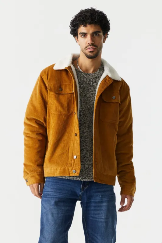 Cabin Fever Sherpa Lined Shacket sold by Charlotte Russe