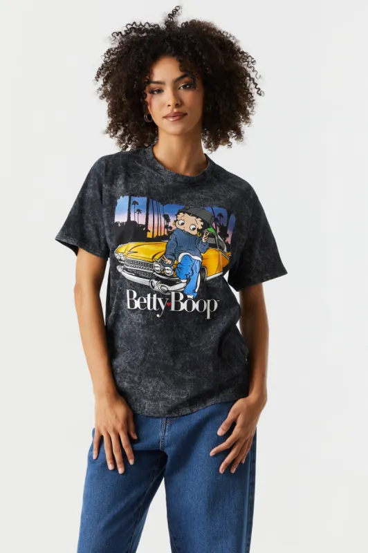 Betty Boop Graphic Boyfriend T-Shirt sold by Charlotte Russe