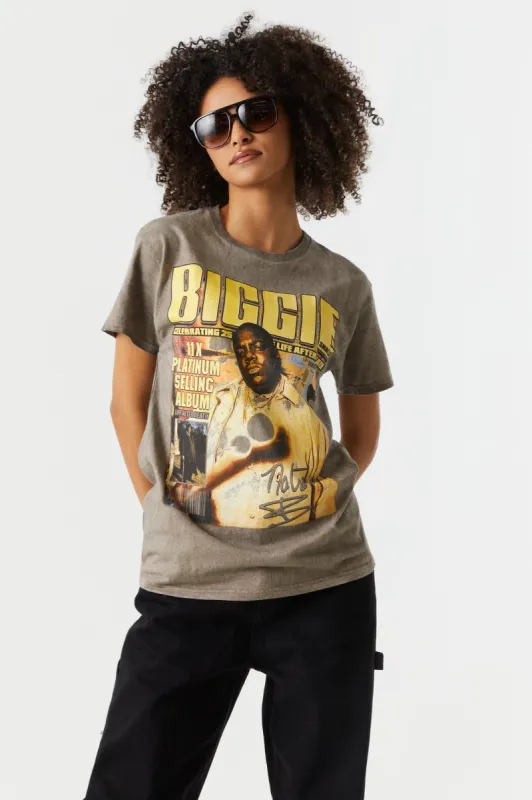 Biggie Smalls Graphic Boyfriend T-Shirt sold by Charlotte Russe