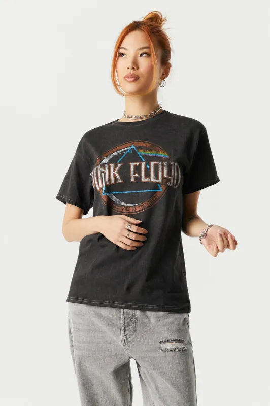 Pink Floyd Dark Side Graphic Boyfriend T-Shirt sold by Charlotte Russe