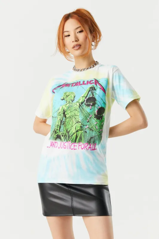 Metallica Justice For All Graphic Boyfriend T-Shirt sold by Charlotte Russe