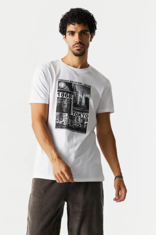 Tokyo Collage Graphic T-Shirt sold by Charlotte Russe