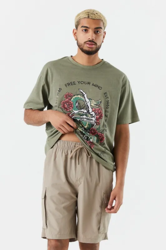 Nylon Cargo Short sold by Charlotte Russe