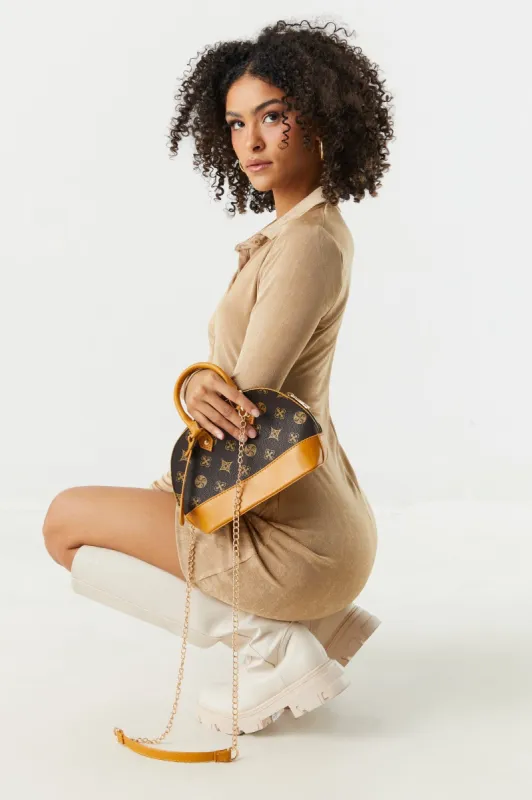 Printed Bowling Bag sold by Charlotte Russe