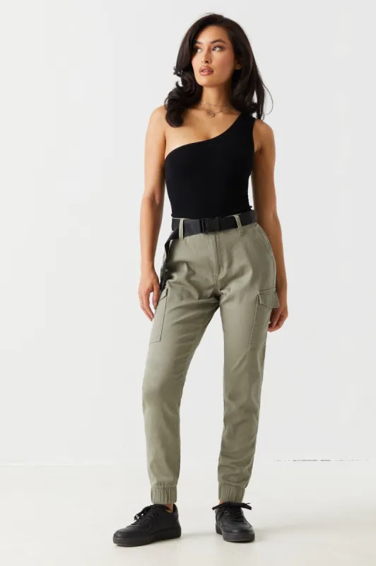 Belted Slim Cargo Pant sold by Charlotte Russe