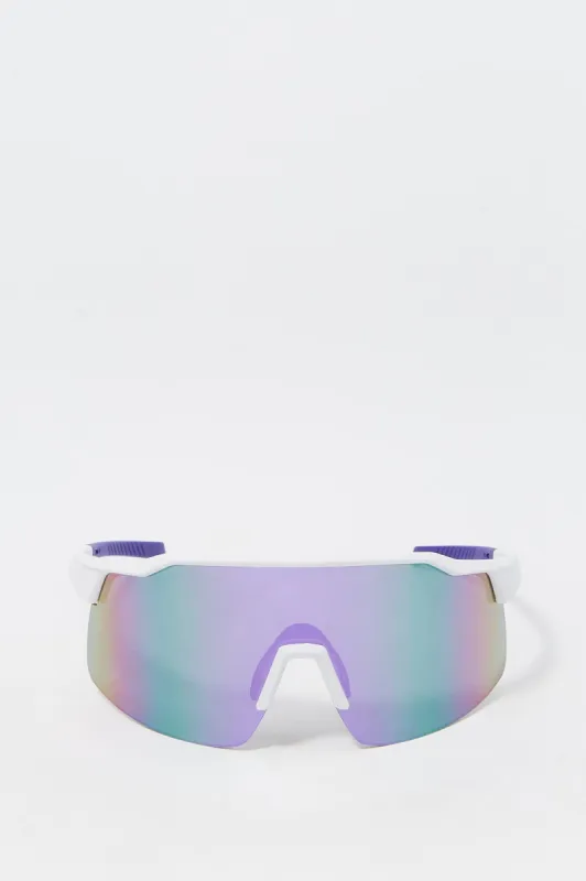 Tinted Shield Sunglasses sold by Charlotte Russe