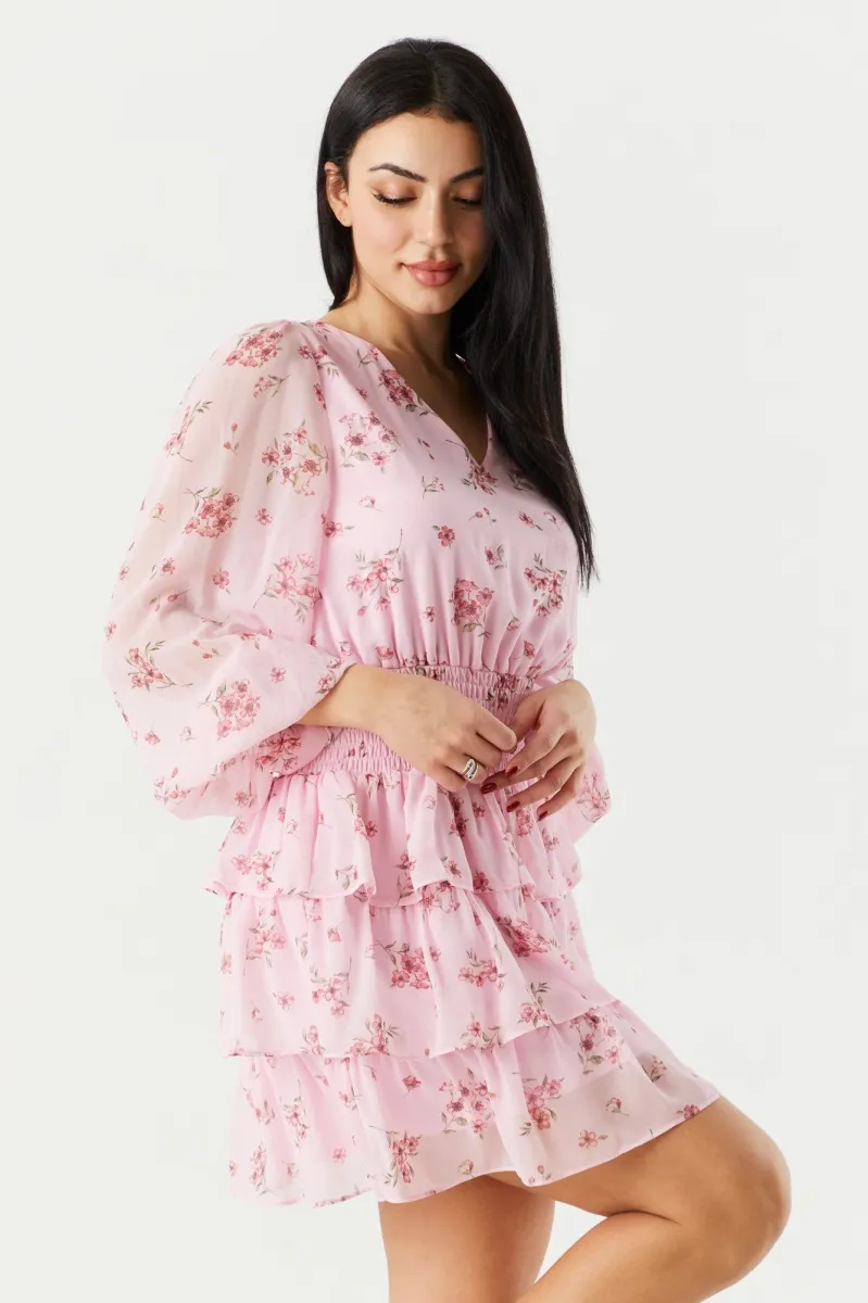 MINE CHIFFON DRESS - PINK main image 1