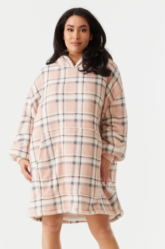 Pink Plaid Print Humungo sold by Charlotte Russe