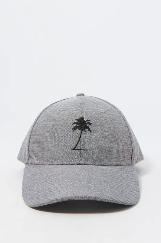 Gray Flamingo Embroidered Baseball Hat sold by Charlotte Russe