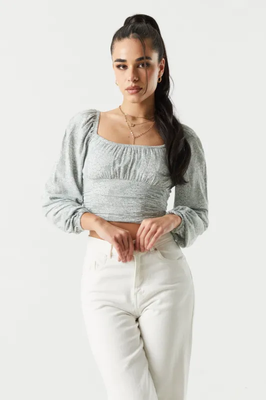 Smocked Milkmaid Top sold by Charlotte Russe