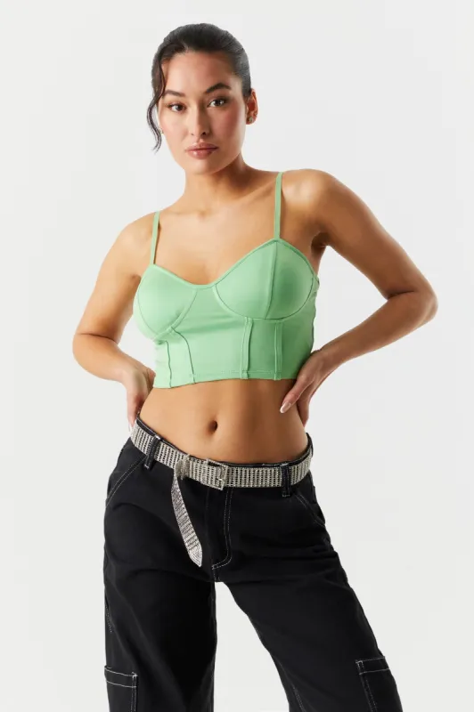 Soft Corset Cropped Tank sold by Charlotte Russe