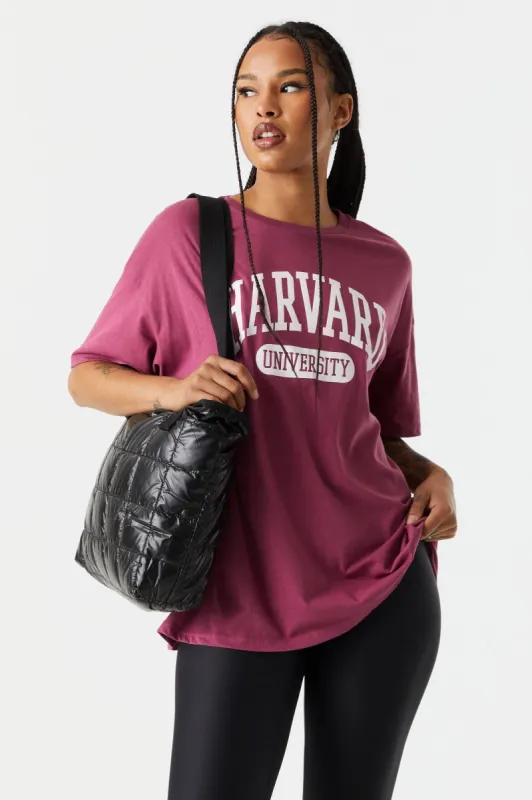 Harvard University Graphic Boyfriend T-Shirt sold by Charlotte Russe