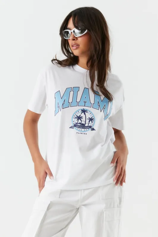 Miami Graphic Boyfriend T-Shirt sold by Charlotte Russe