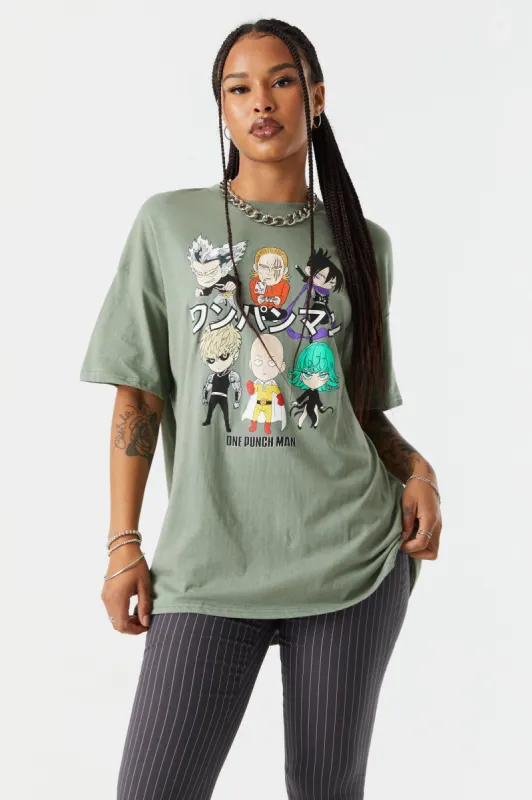 One Punch Man Anime Graphic Boyfriend T-Shirt sold by Charlotte Russe