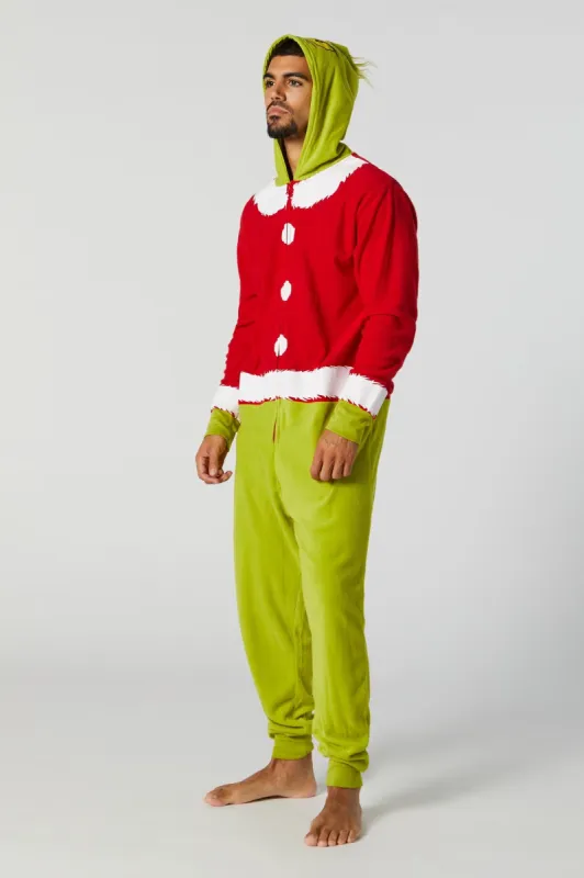 Unisex 3D Plush Grinch Onesie sold by Charlotte Russe