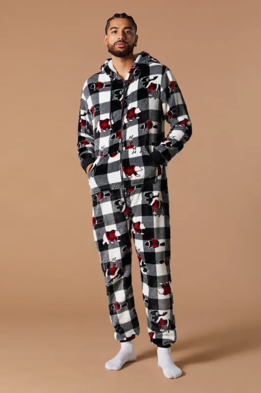 Unisex Matching the Family Plaid Plush Onesie sold by Charlotte Russe