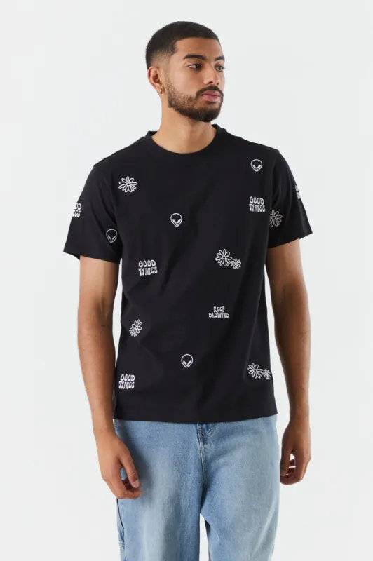 Good Times Printed T-Shirt sold by Charlotte Russe