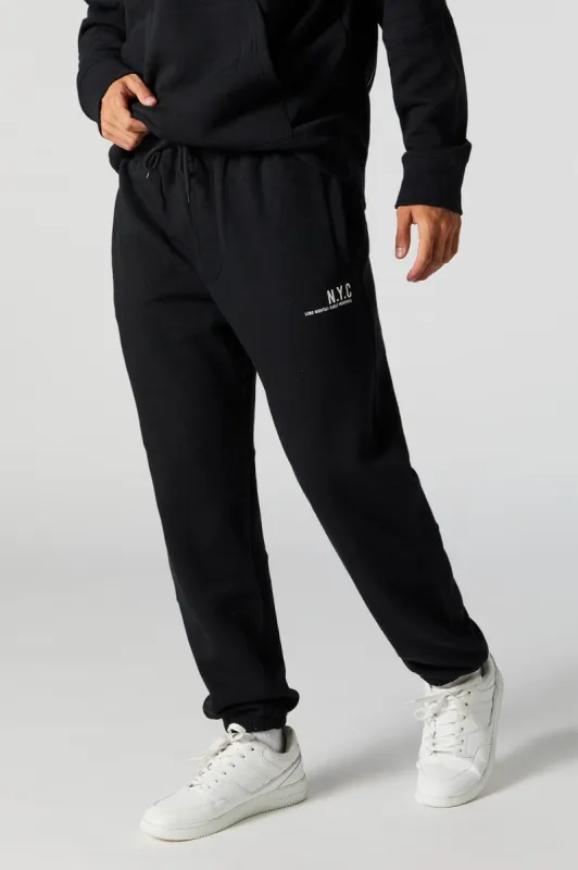 NYC Graphic Fleece Jogger sold by Charlotte Russe